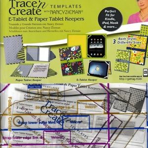 Clover Nancy Zieman TRACE 'N CREATE Templates, E-Tablet & Paper Tablet Keepers